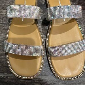 GB GIRLS RHINESTONE SLIDE SANDALS SIZE 4!